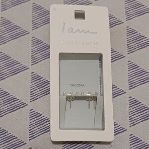 I am | Fashion Jewelry | sterling silver Zirconia stud earrings